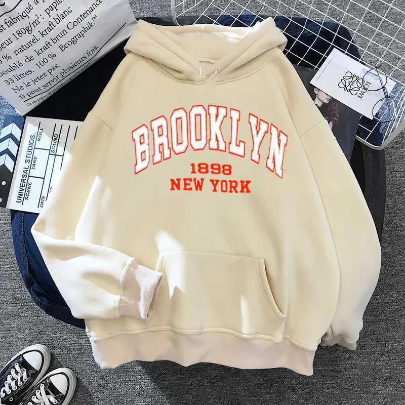 2024 Men s Fashion Hoodies Oversized Digital Print Sweatshirt Boston Brooklyn