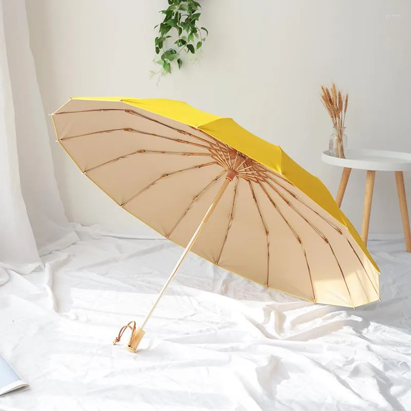 المظلات اليابانية الفاخرة واو البكراسول بسيطة امرأة مشمسة ممطر كبير القابل للطي الحماية UV مظلة متينة عتيقة u5b