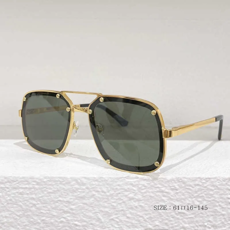 Neue Mode Sonnenbrille Herren Pilot männliche Persönlichkeit Doppelbrücke Sonnenbrille Markendesigner weiblich Vintage Metallrahmen Outdoor-Fahrbrille