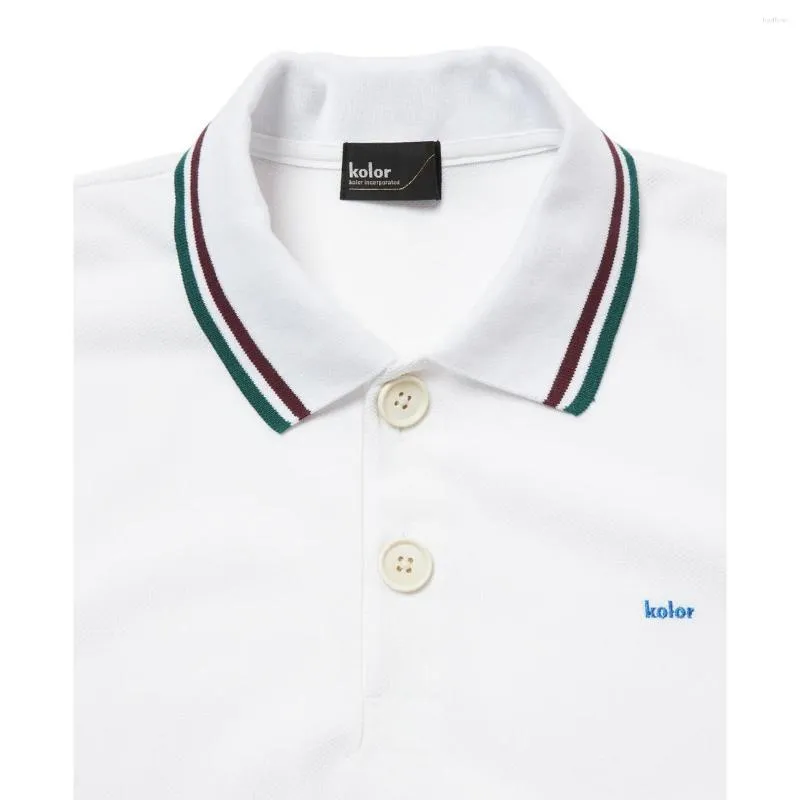 Polo de manga corta y tricolor para hombre