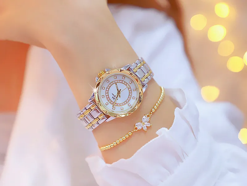Wristwatches 2023 Gold Ladies Wrist Watches Dress Watch Women