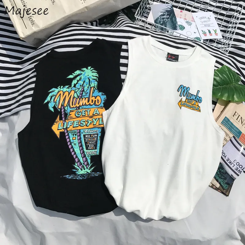 T-shirts pour hommes lâche mode débardeurs hommes été Harajuku imprimer vacances Baggy mâle entraînement maillots garçons respirant loisirs sans manches t-shirts 230707