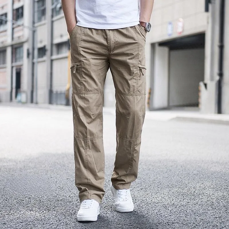 Classic Coffee Brown Wool-Mix Pants for Men