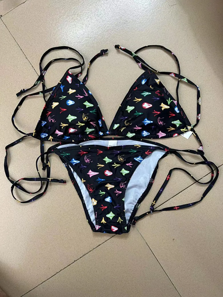 Bikini Diseñador de verano Bikinis para mujer Conjunto Sexy Correa transparente Luxurys Traje de baño Forma de estrellas Trajes de baño Traje de baño para mujer Ropa de baño Ropa de playa Biquini para mujer 54