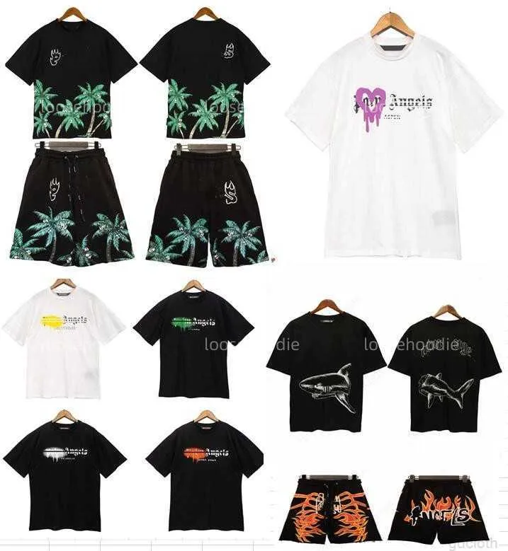 Palm Angel T koszule męskie damskie projektanci koszulki T-shirts Trees Apparel Tops Man Casual Treat Letter S Shirt S Street Street Shorts Ubrania rękawowe T