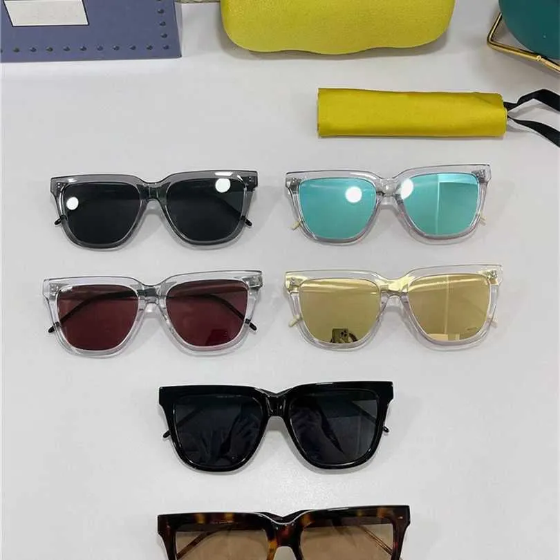 Occhiali da sole 2023 Alta qualità Nuovo debutto G-family box GG0976 La stessa tendenza versatile degli occhiali da sole con gamba in metallo per uomo e donna