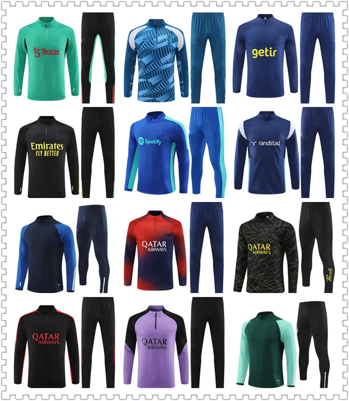 2023 24 DIY Hoodies chandal träningsoveraller träningsövervakning Sweatshirts herr och barn maillot camisetas tuta uomo calcio