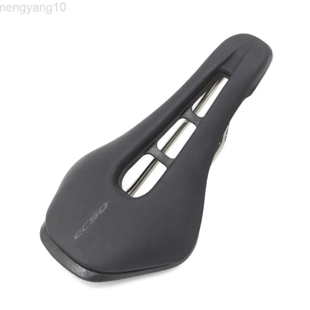 Selle per bici Selle EC90 Sella per strada di montagna Sillin Bicicleta Design cavo Sella da ciclismo in morbida pelle PU Sella per smorzamento bici MTB HKD230710