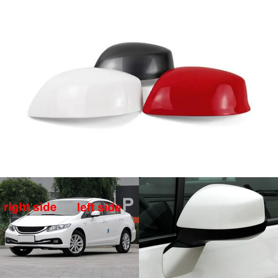 ل Honda Civic 9th 2012 2013 2014 2015 Car Accessories RealView Mirror Mirror Side Mirrors Shell بدون نوع المصباح