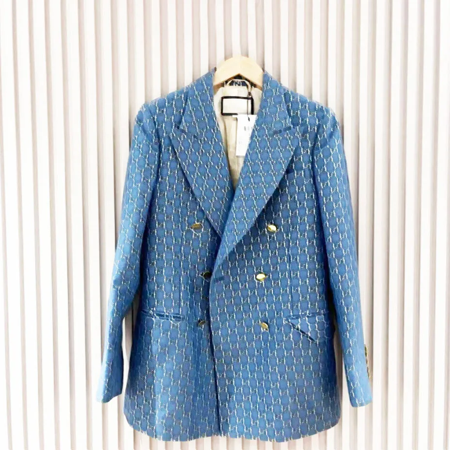 Blazers de grife feminino jaquetas casacos Roupas com letras duplas completas G primavera novos tops lançados