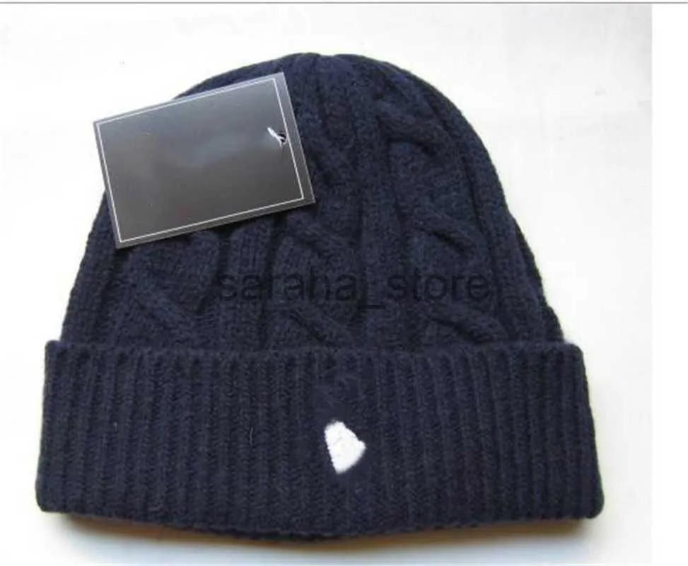 Gorros/bonés de caveira masculinos gorros gorros de tricô de lã gorros femininos de marca, gorros de inverno quentes, gorros de tricô de grife 9 cores J230710