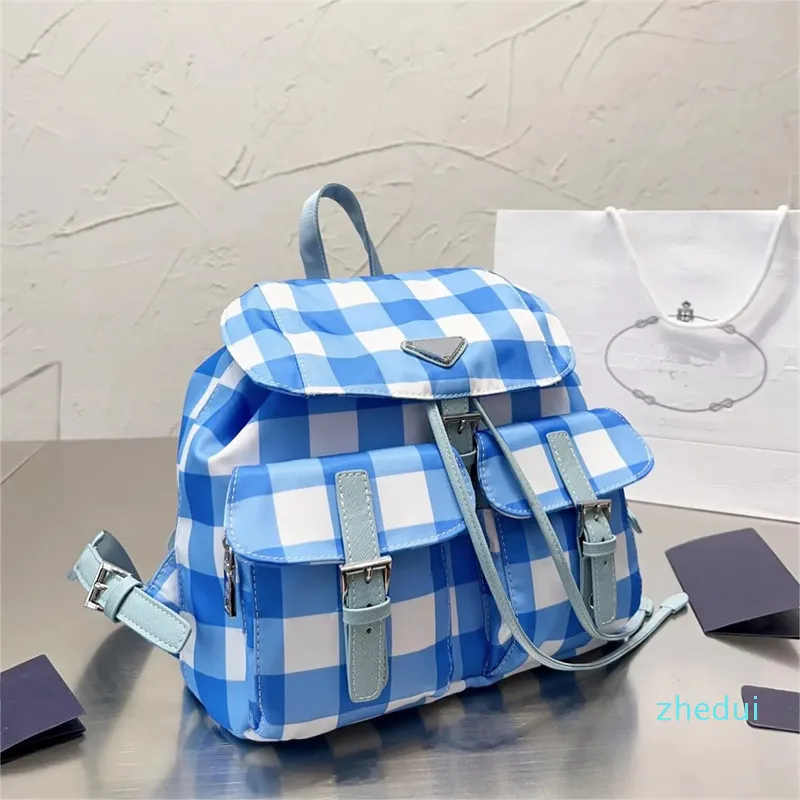 Designer men and women black backpack Re-Nylon Designer Fashion Vintage backpack travel school waterproof bag suitable