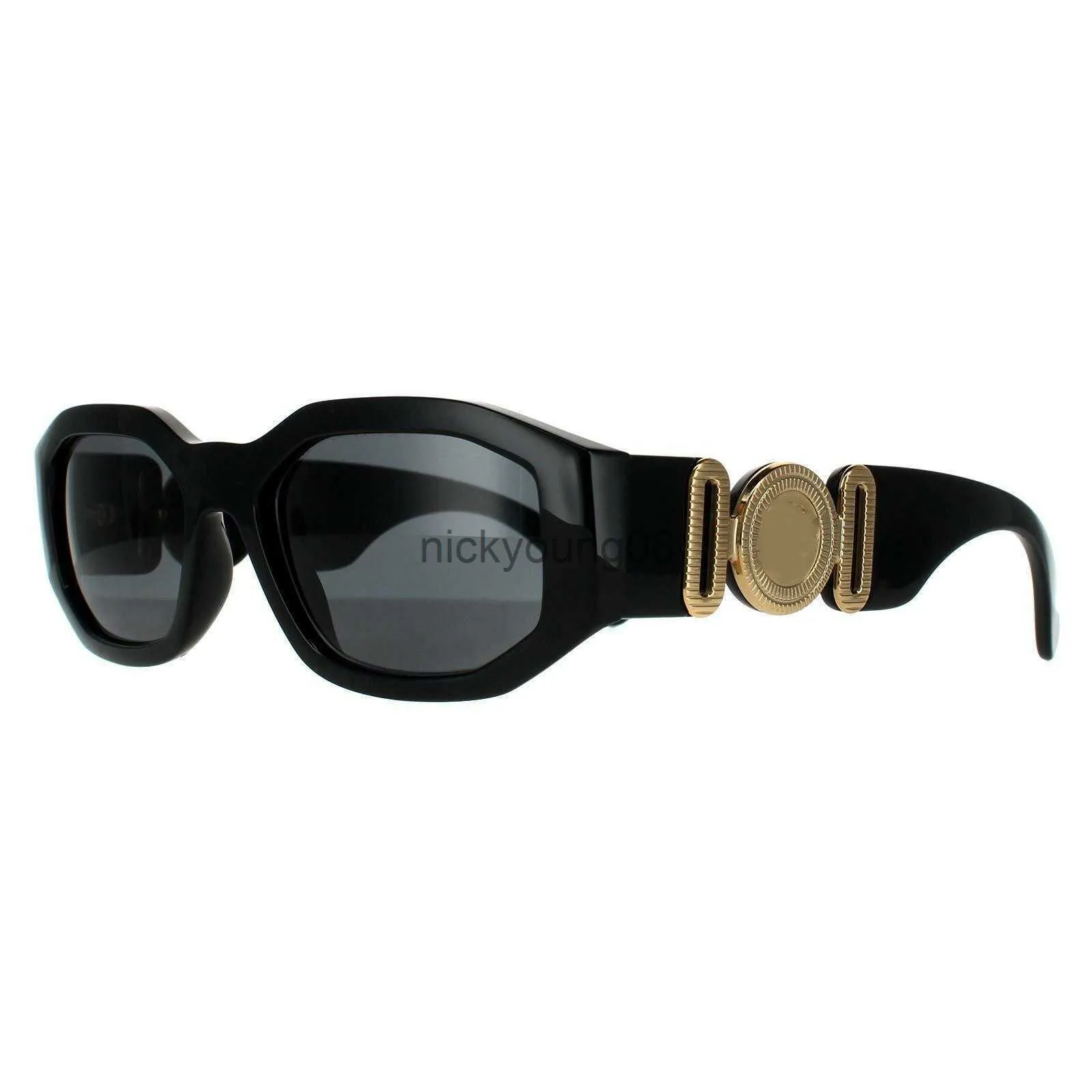 Sunglasses men 4361black gold 53 mm unisex med sunglasses summer sunglasses man woman fashion glasses retro small frame design uv400 optional box x0710