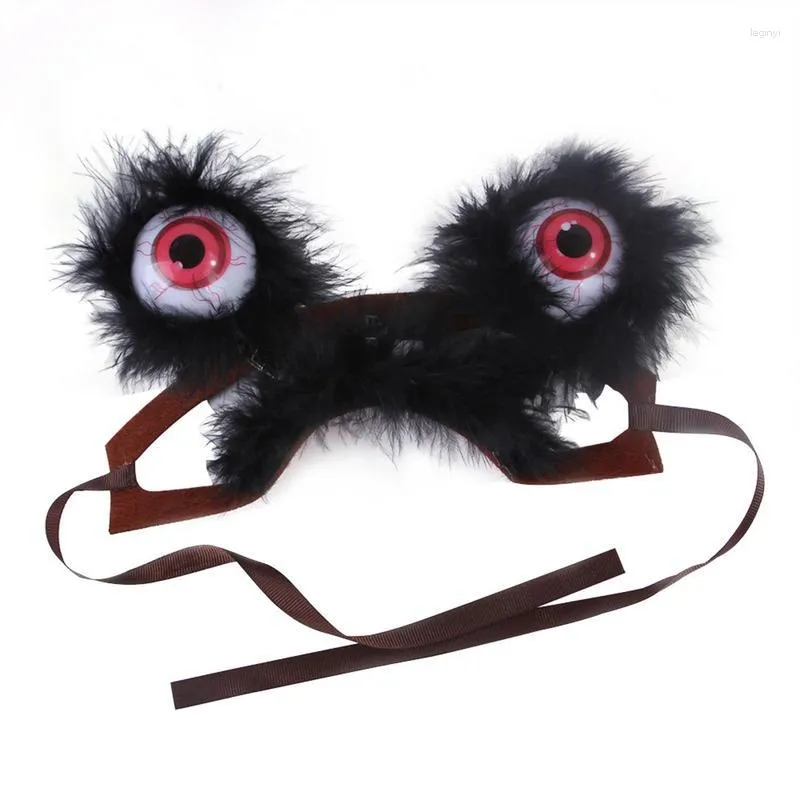 Cat Carriers Halloween Light Up Eyeballs Glow In The Dark Hair Hoop LED Funny Horror Pet Big Eyed Hat Elastic Headpiece For