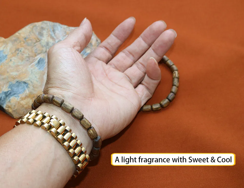 Kinan Cultivated Genuine Chinese Kynam Prayer Bracelet Qinam Oudh Cord ...