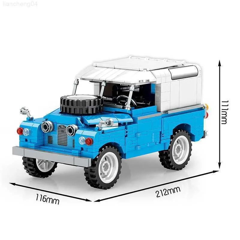 Blocchi tecnici High Tech Serie di auto Supercar per Land Rover IIA Guardian Fuoristrada Modello Building Blocks Mattoni Giocattoli per bambini L230710