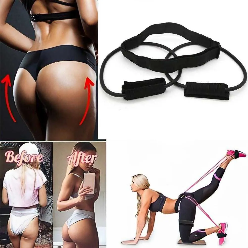 Weerstandsbanden Fitness Booty Bands Butt Waist Benen Muscle Resistance Bands Bounce Squat Agility Trainer Elastisch trekkoord Tailleriem aanpassen Gym HKD230710