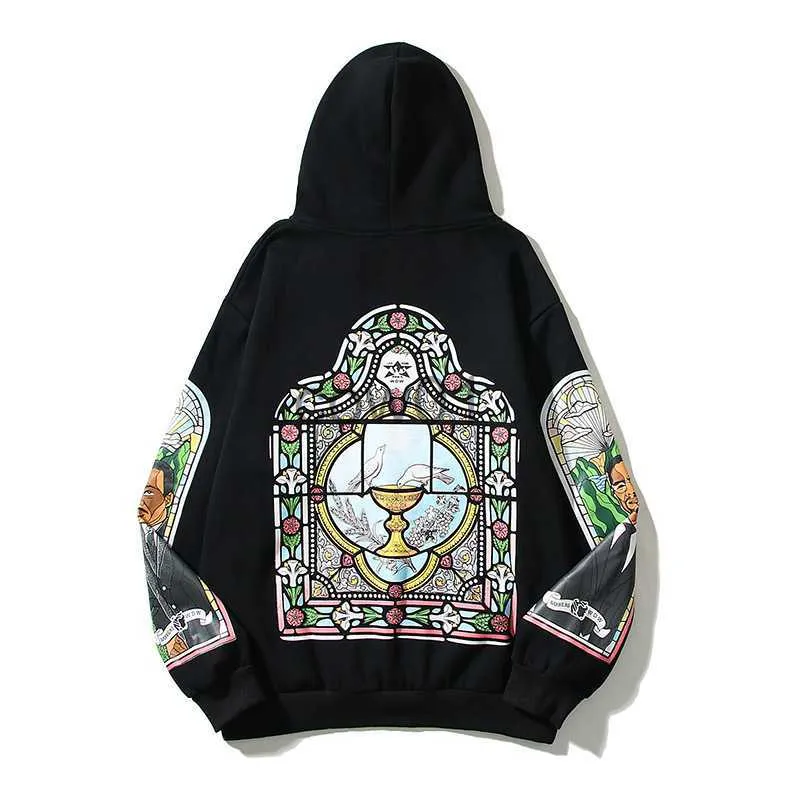 Men's Hoodies Sweatshirts High Street Sweatshirts Hoodies Men Women Religion Print Pullover Hoode Hip Hop Pullovers 23SS J230710