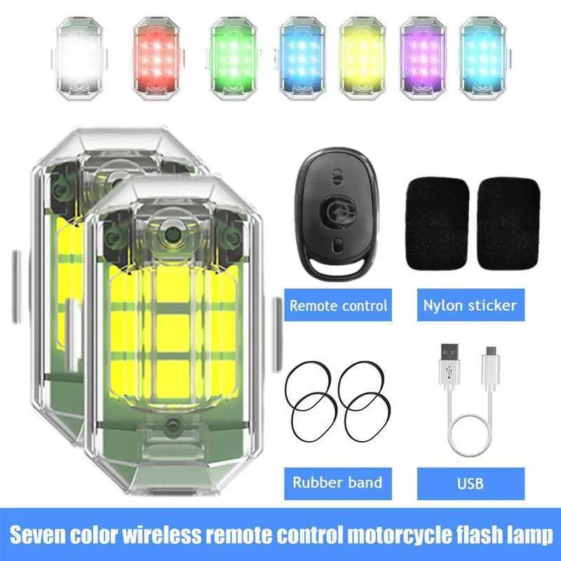 Neue Drahtlose Fernbedienung Blitzlicht LED Warnlampe 7 Farben Für Auto  Motorrad Fahrrad Antikollisions Blitzanzeigelampe Von 4,5 €