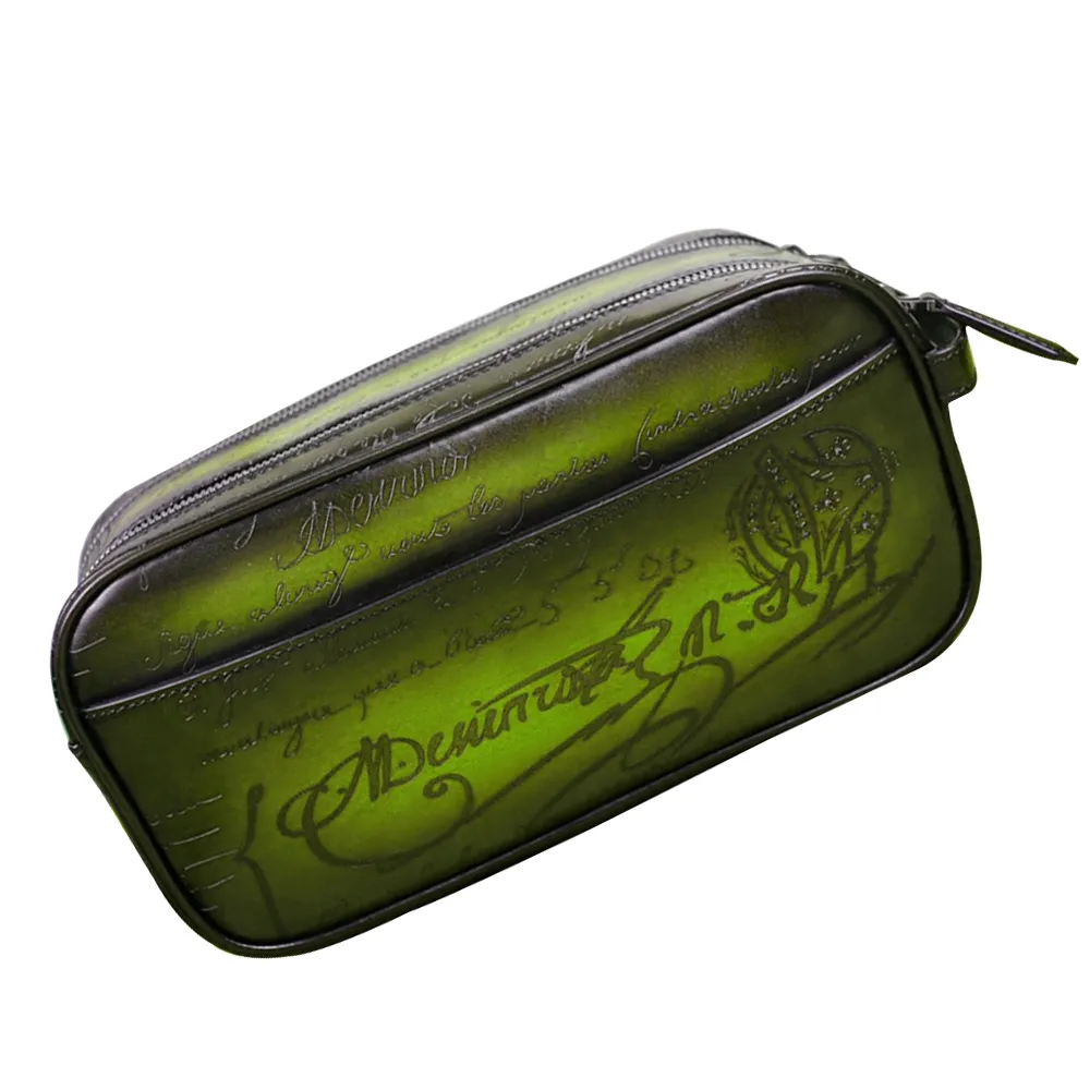 DHgate.com:Berluti Handmade Leather Toiletry Bag, Double DHgate.com:Berluti Handmade Leather Toiletry Bag, Double