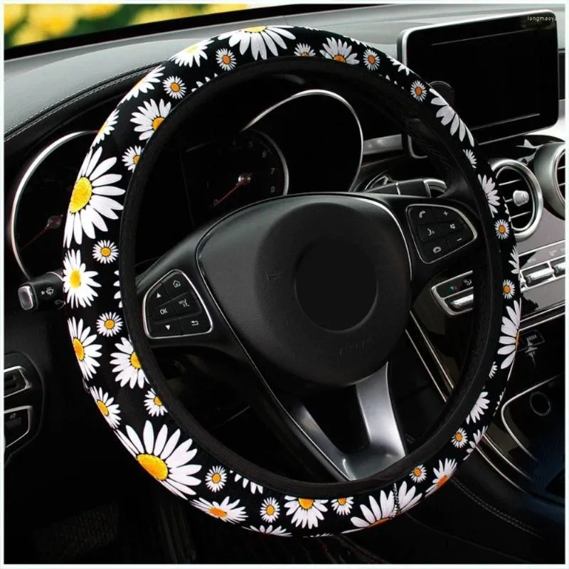 Lenkradbezüge, Niedliche Auto Dekoration, Gestrickte Handbremsgriffe, Gänseblümchen  Blumen Innenraum Von 8,98 €