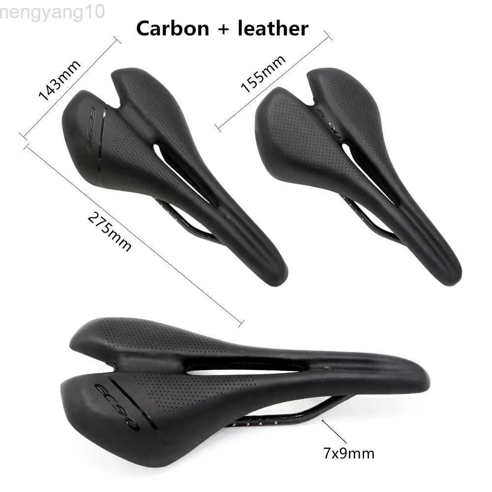 Bike Saddles 2 size bike carbon + leather saddle super light mtb seat road bike off-road racing carbon saddle bick parts HKD230710