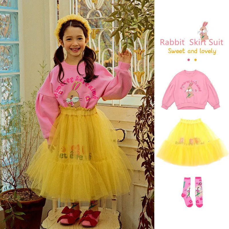 Mädchen Kleider Koreanische Mädchen Prinzessin Kleid SS Frühling Sommer Baby Kinder Kleidung Jungen Mädchen Sweatshirts Rock Kleinkind Kinder Kleidung 230707