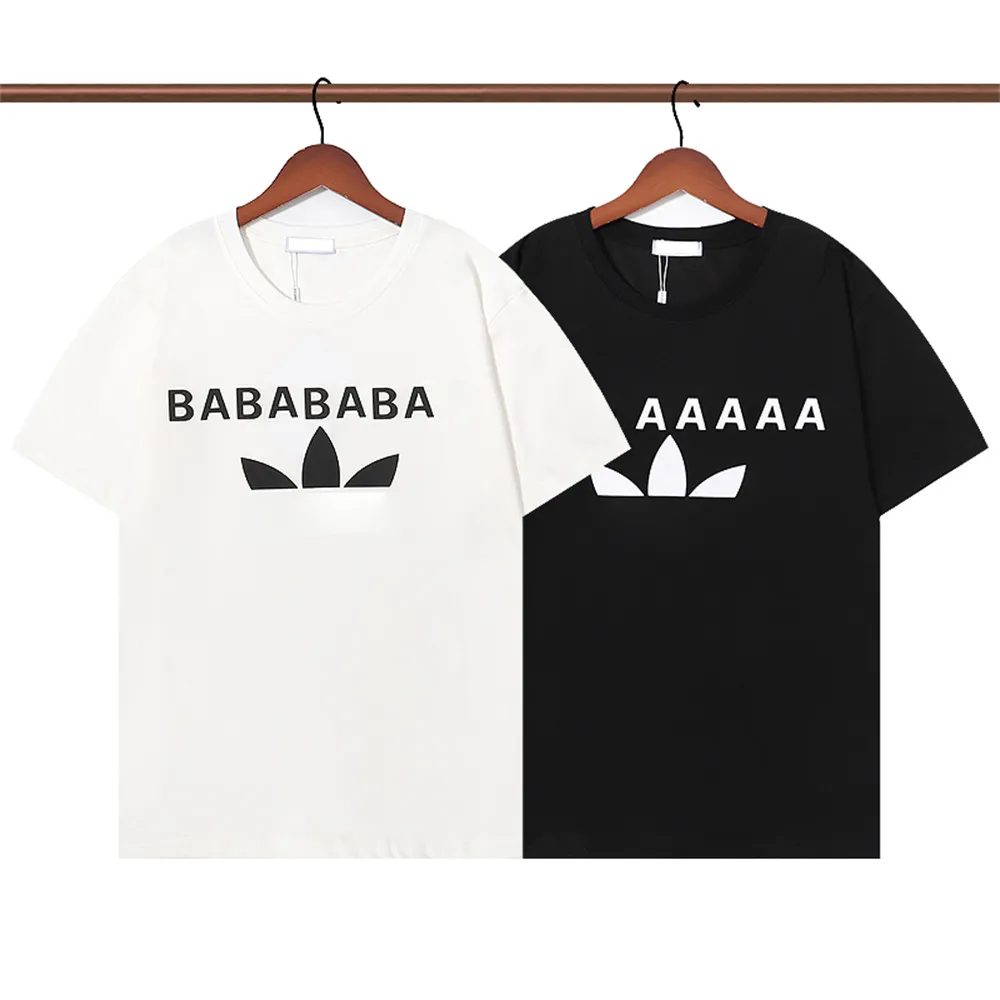 All kinds of T shirts T shirt designer men's T-shirts black and white couples stand on the street summer T-shirt size S-S-XXXL BABABA19