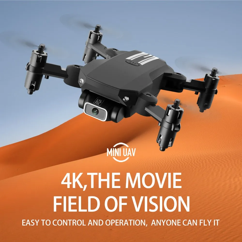 Foldable 4K HD Drone with Dual Cameras 2024 Mini Drone for Kids Adults 360 Roll Long Range RC Racing Drone FPV Drone Kit Grey Black