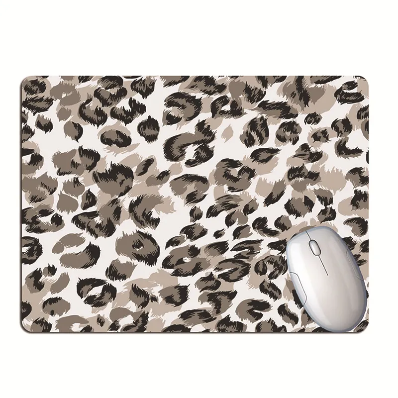 24x20cm Women Girls Leopard Print Mousepad для студентов -учителей.