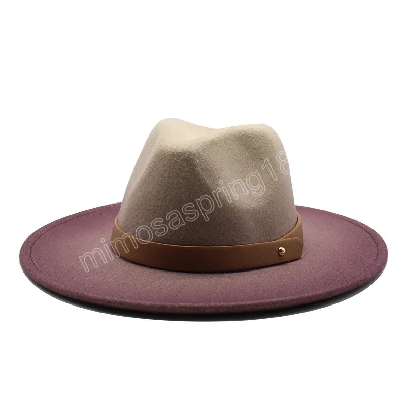 Fedora Hats for Women New Wide Brim Felt Jazz Hats Men Panama Church Cap Wedding Decoration Dress Hats