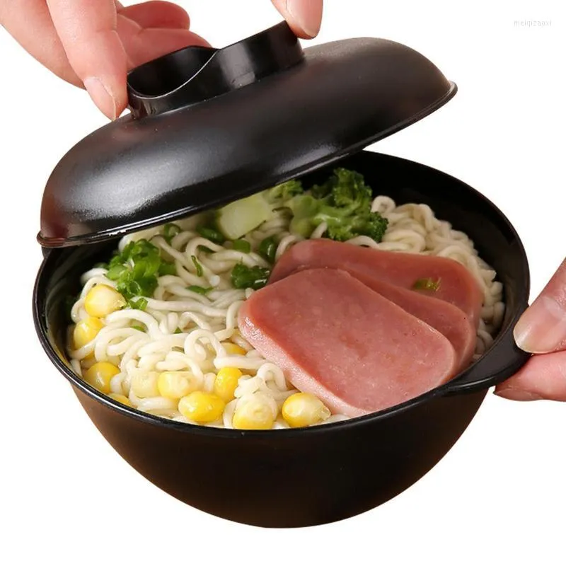 Tigelas Microondas Ramen Tigela Vidro Macarrão Laço Caneca de Cerâmica Resistente ao Calor Espessado Transparente Salada Forno