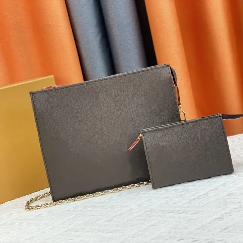 Bolso de hombro versátil para exteriores, bolso de moda para mujer, conjunto de 2 piezas, diseño clásico con estampado de letras, Mini bolso