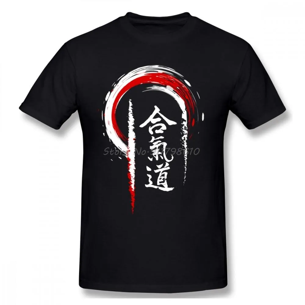 Impermeabili Aikido Vintage Uomo T Shirt Trasporto di Goccia Per Il Tempo Libero di Grandi Dimensioni In Cotone Manica Corta T Shirt Personalizzata Uomo Magliette Haruku Streetwear