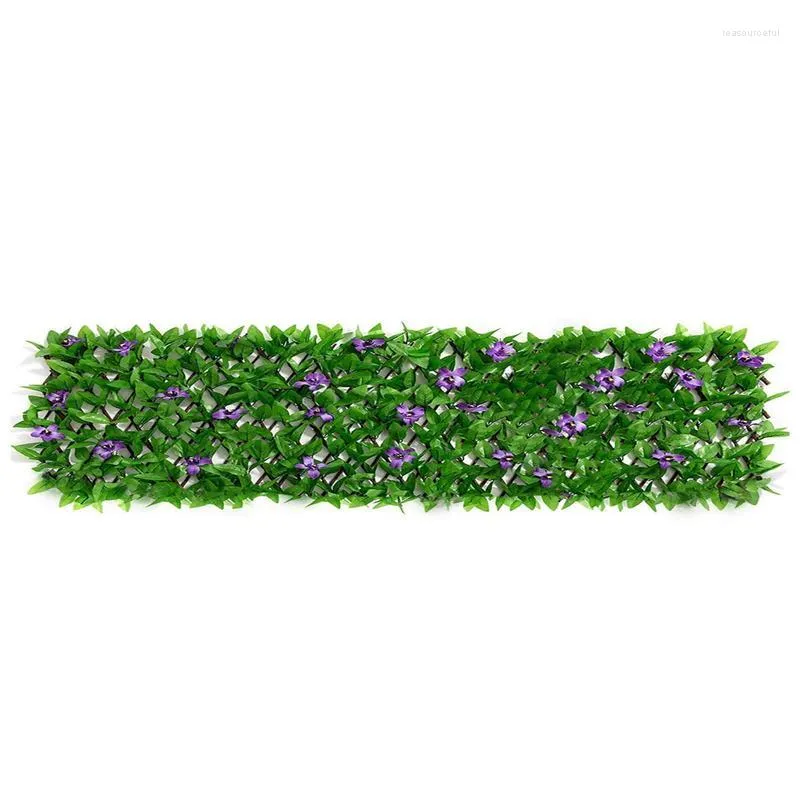 Decorative Flowers 30 180CM Artificial Ivy Hedge Green Leaf Fence Panels Faux Privacy Screen For Home Outdoor Garden Balcony Decoration