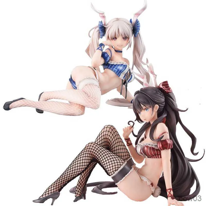 Actionleksaksfigurer Animefigur Sexig avtagbar kaninflicka Liggande kaninflickadocka rörlig modell Vuxensamling Dekoration R230710