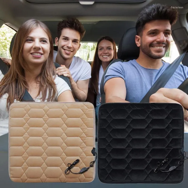 Autostoelhoezen Bestuurder Verwarmd Kussen Snelle Auto Elektrische Pad Universele Warmer Verwarming Mat Voor Mannen Vrouwen