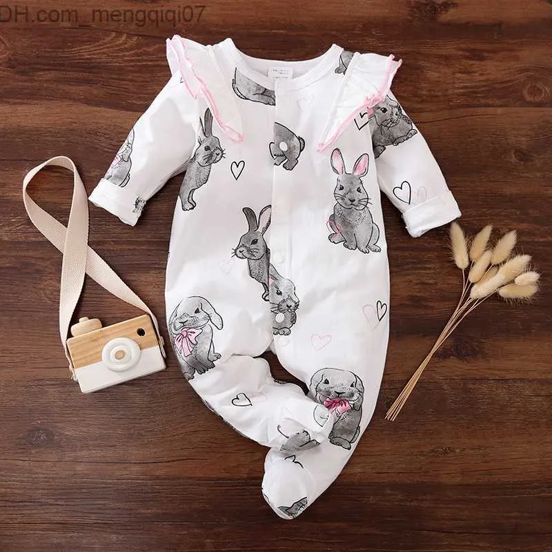 Pagliaccetti Abbigliamento per neonata 0 3 6 9 12 mesi Tuta per neonata Tutina a maniche lunghe Autunno Footie pigiama Onsie set Z230710