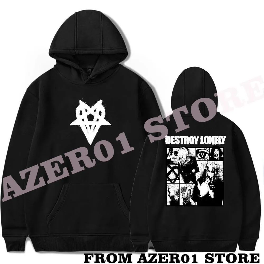 Men's Destroy Lonely NFS Merch Hoodie Sweatshirt - Long Sleeve Casual Streetwear Animal Print Polyester Hooded 2024 Tour Men's Destroy Lonely NFS Merch Hoodie Sweatshirt - Long Sleeve Casual Streetwear Animal Print Polyester Hooded 2024 Tour
