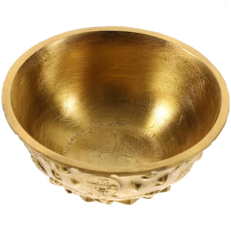Миски золотые украшения на столах, суп миска, украшенная рогакопия