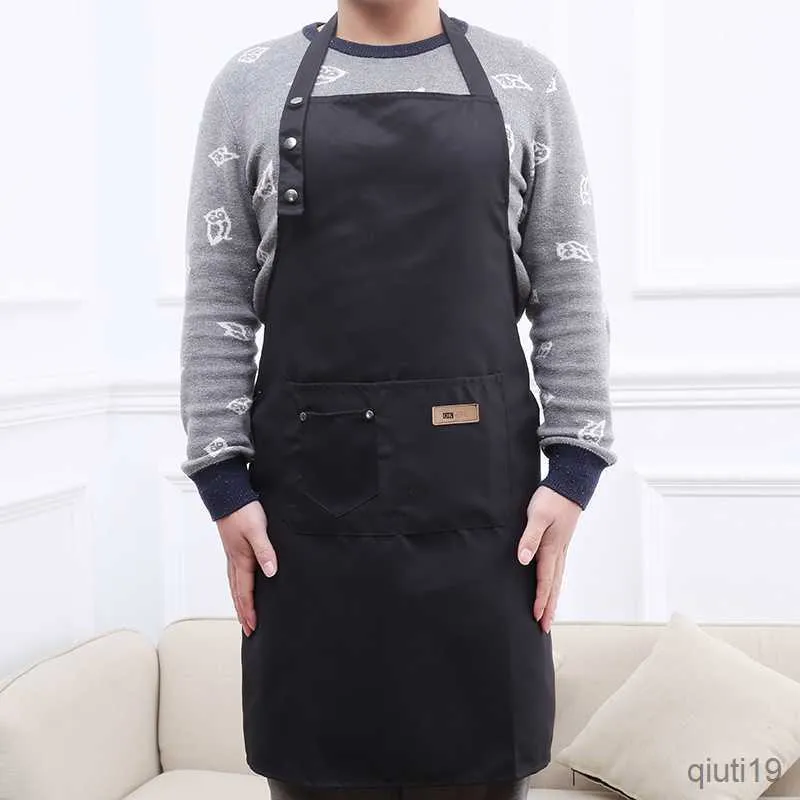 Tablier De Cuisine Nouveau Mode Toile Tabliers De Cuisine Pour Femme Hommes Chef Tablier De Travail Pour Restaurant Bar Boutique Cafés Beauté Ongles Studios R230710