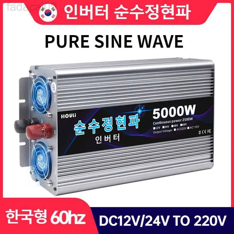 Car Jump Starter Power Inverter HOULI 5000W Pure inverter pure sine wave korean type 60hz for car HKD230710