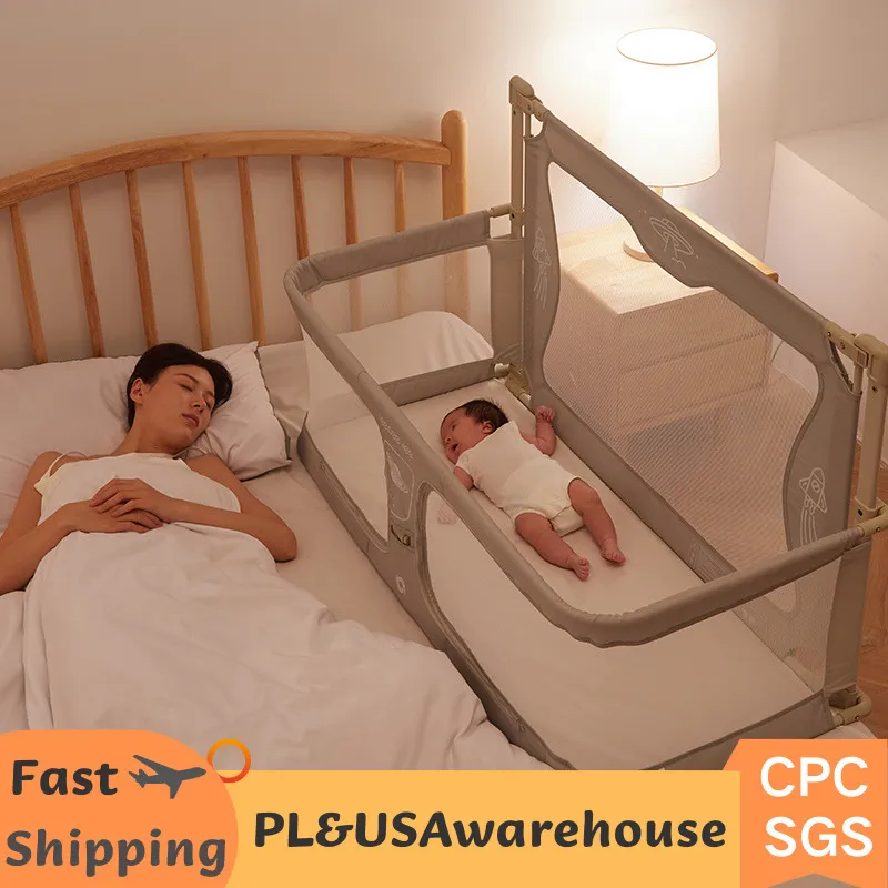 Bed Rail Guardrail for Baby Safety Anti Fall Baby Bed Rail 2024 Upgraded Bed Fence Protector for Toddlers Kids Sleeping Protector White