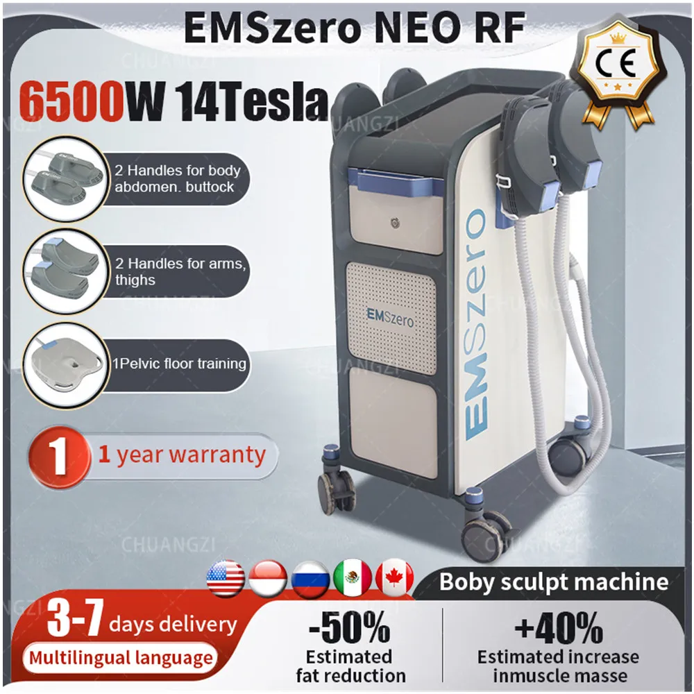 DLS-EMSlim 6000W 14 Tesla Neo EMSZERO Élimination des graisses Machine de remodelage du corps Stimulation musculaire Ems Body Sculpt Machine