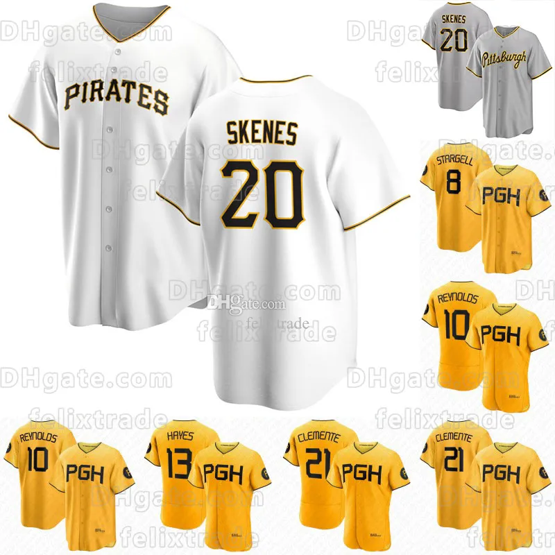 Paul Skenes Pittsburgh Andrew McCutchen Pirates Koszulka City Connect 2023 Roberto Clemente Anthony Alford Cole Tucker Roberto Perez Ben Gamel Michael Chavis