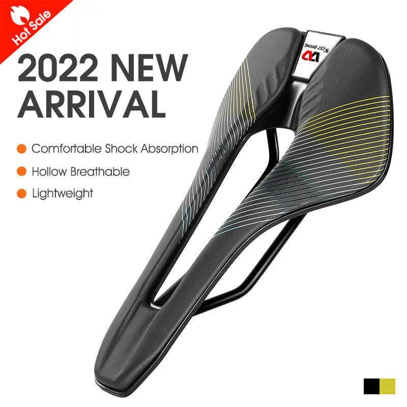 Sella Per Bicicletta Ultraleggera In Fibra Di Carbonio Completa Sella Per Bici MTB Da Strada Grande Cuscino In Pelle Scavata Parti In Bicicletta - Foto 9