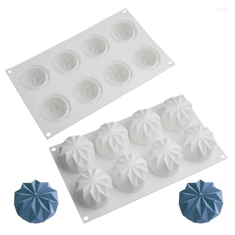 Formas de Assar Forma de Silicone Pastelaria 3D Bolo Design Mini Cupcake Mousse Muffin Diamante Coração Bolha Redondo