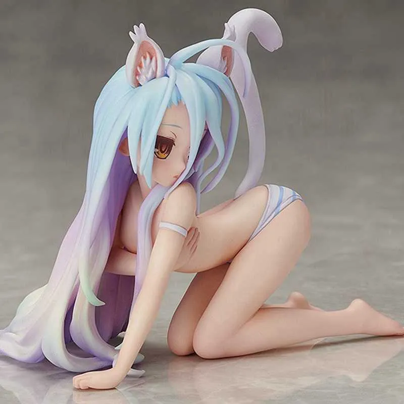 Action Toy Figures 7CM Anime Figure Game Life Cat Ears Sexy Swimsuit Kneeling Model FREEing Game Life Collection