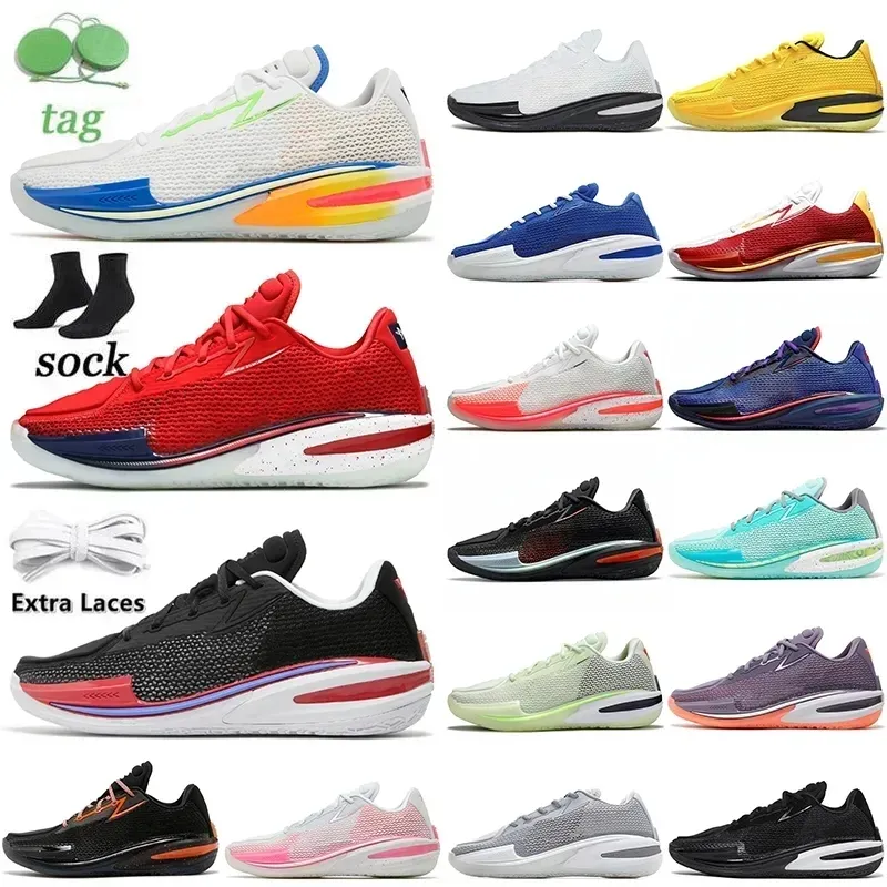 2023 Zoom G.T. Cut Mens Basketball Shoes Low Sneakers GT Cuts White