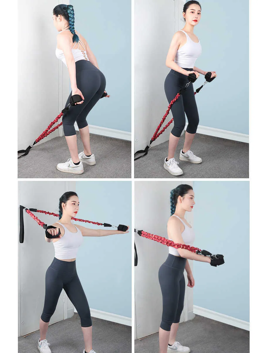 Resistance Bands Training Resistance Band Leg Hip Power Strengthen Pull Rope Belt System Cable Machine Gym Home Workout Fitness Equipment HKD230710